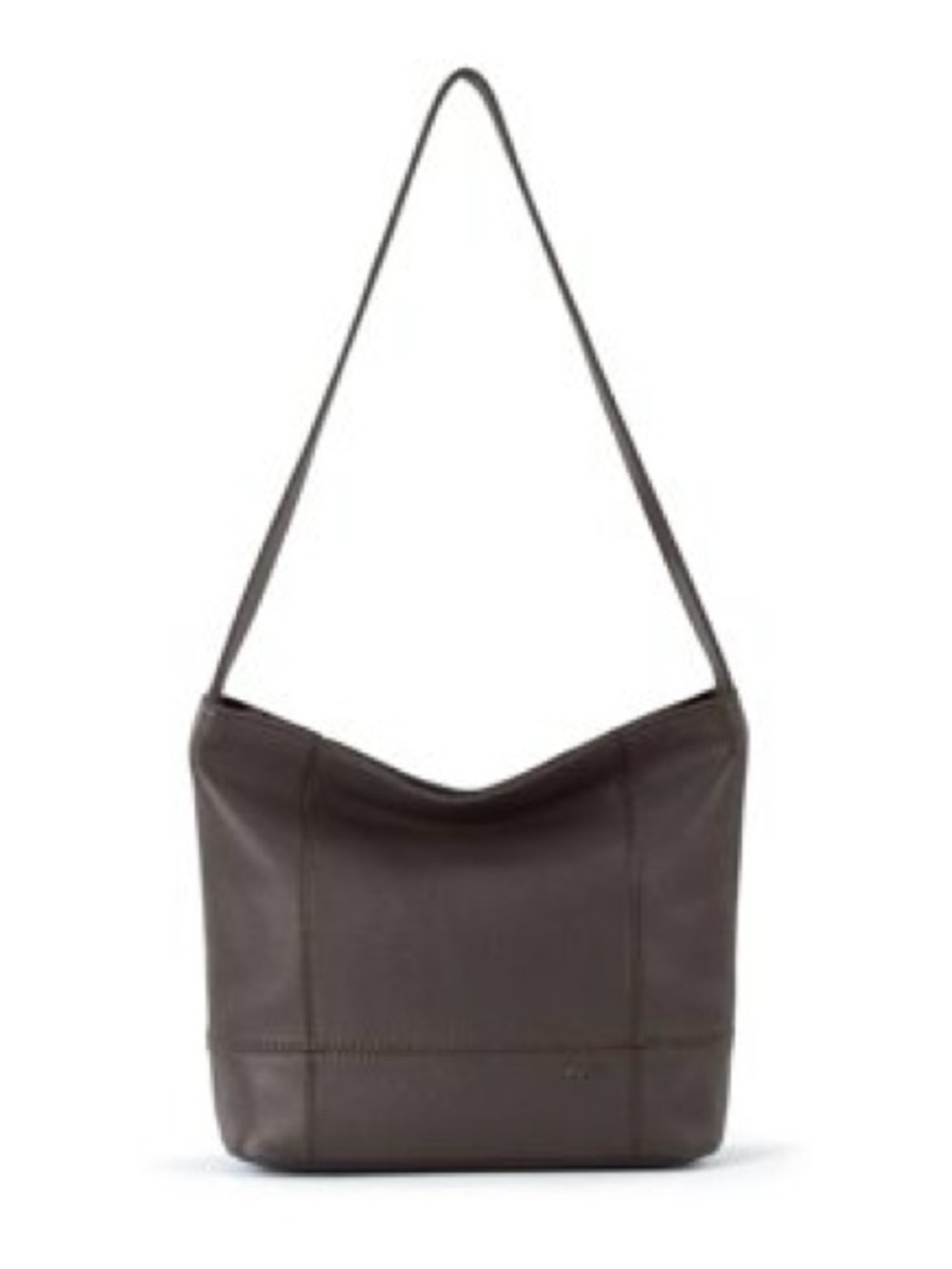 The Sak De Young Leather Hobo Bag in Slate Grey
